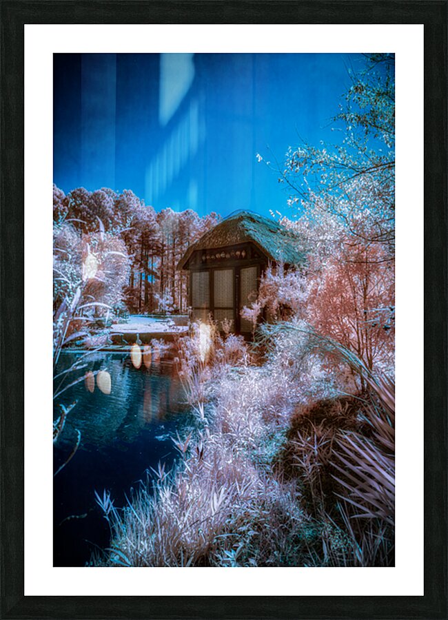The Blue Garden Pavilion Picture Frame print