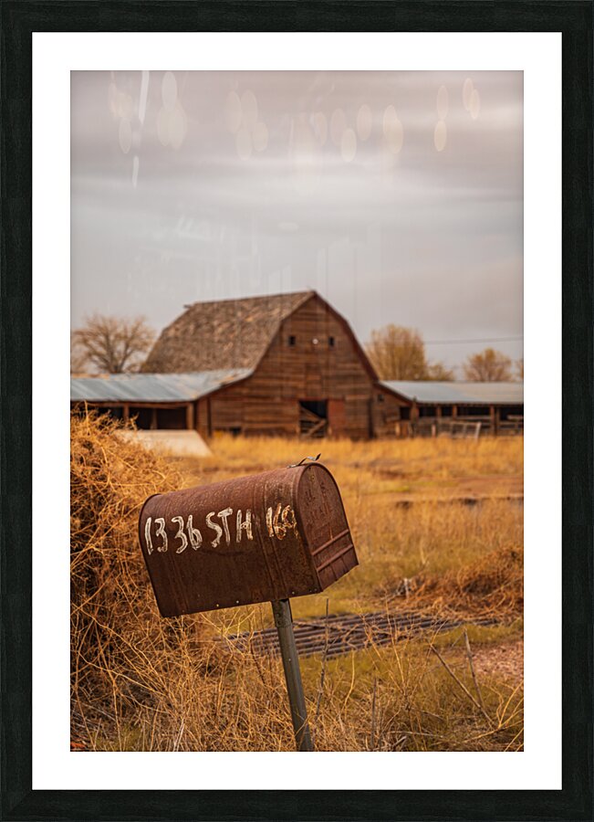 Gilded Whispers: Unveiling Fort Laramies Timeless Rural Charm Picture Frame print