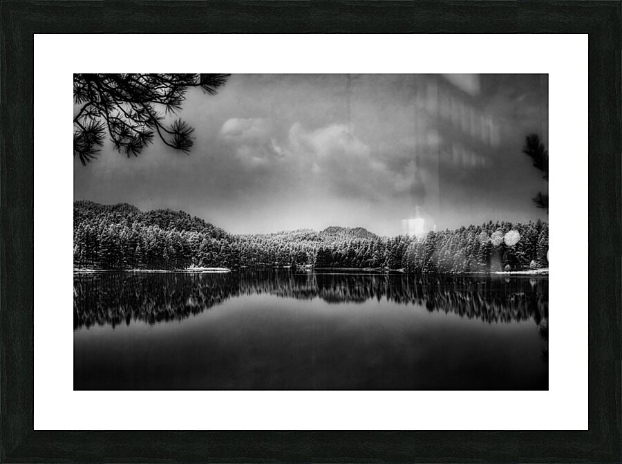 Expansive Beauty: A Panoramic Vista of Center Lake Impression et Cadre photo