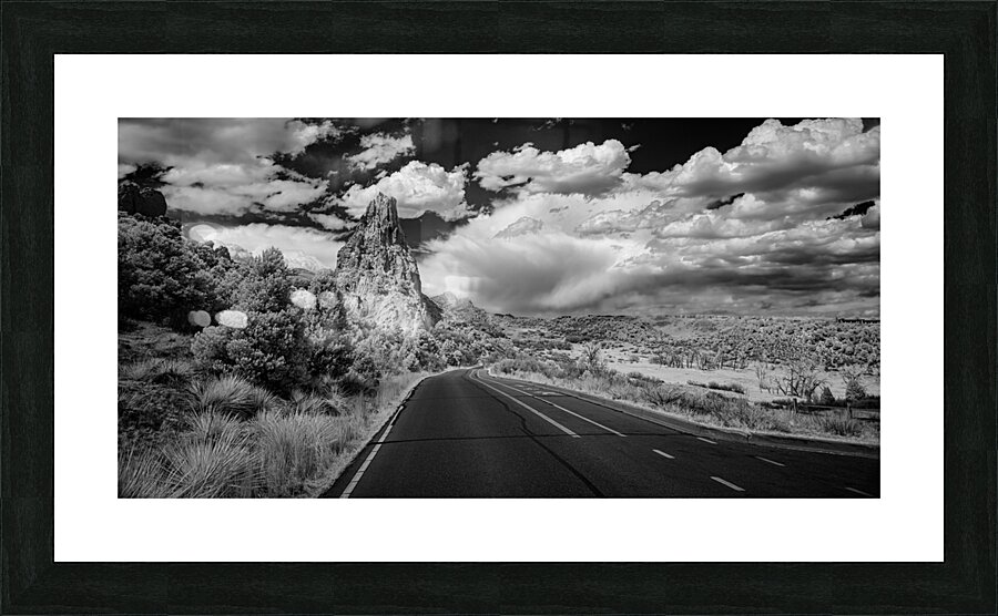 Journey to Majesty: Roadside Symphony at Garden of the Gods Picture Frame print