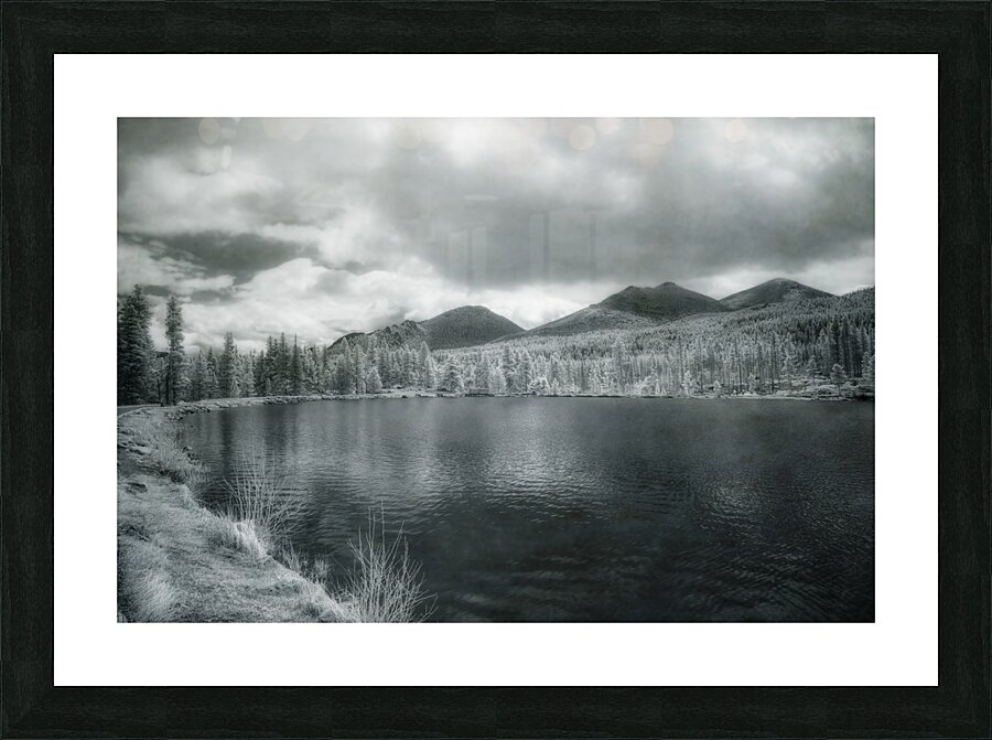 Misty Shores of Solitude: Sprague Lake Picture Frame print