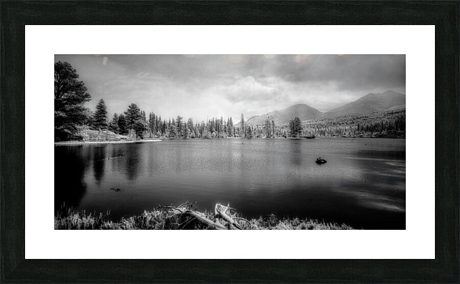 Thunderclouds Above Sprague Lake Picture Frame print