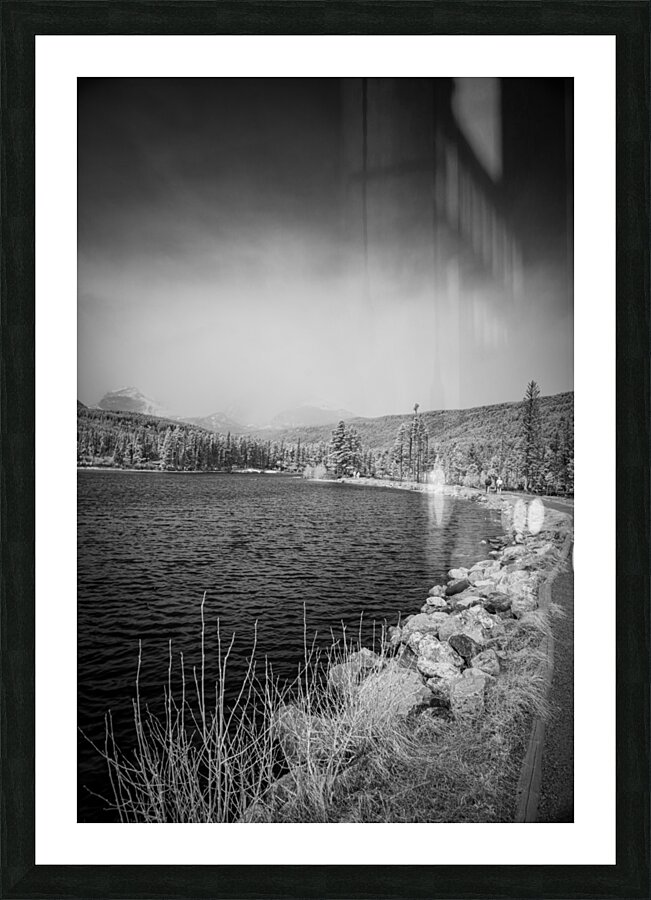 Shoreline Vista: Sprague Lake Picture Frame print