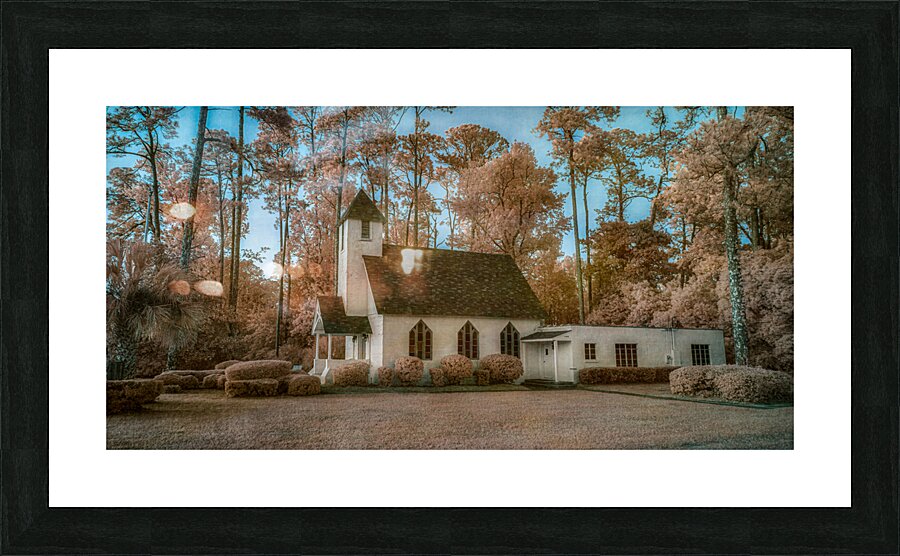 Spiritual Splendor: Capturing the Serenity of a Rural Church Impression et Cadre photo