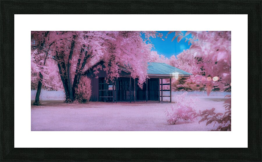 Infrared Delaware Barn Impression et Cadre photo