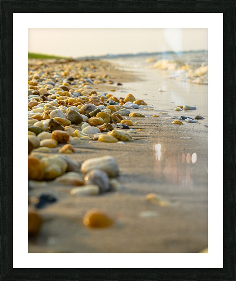 Peebles by the Shore: Slaughter Beach Delaware Picture Frame print