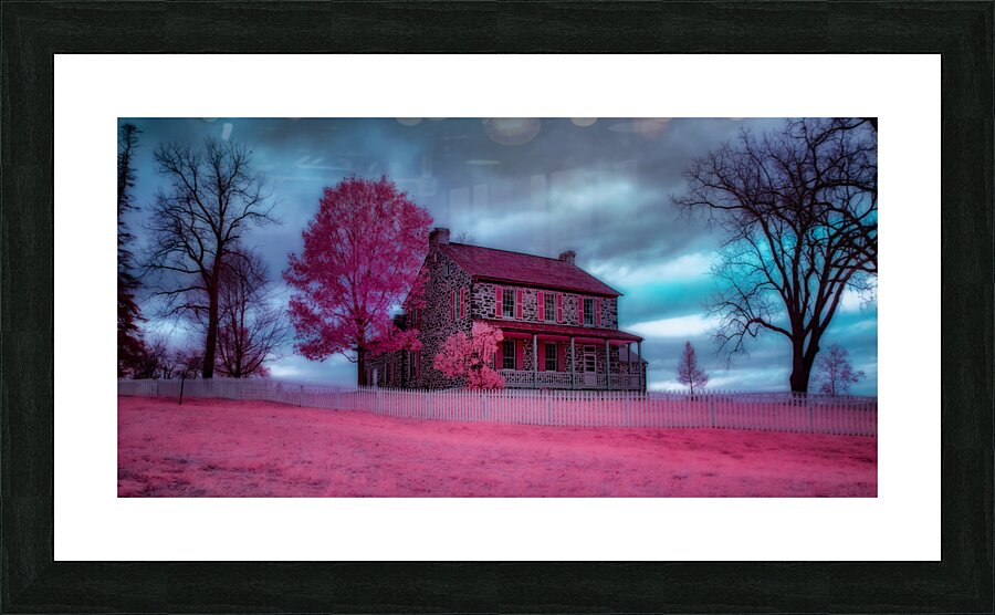 Surreal Stone House: The Rose House on Gettysburg Battlefield Impression et Cadre photo