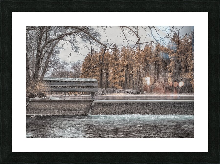 Ethereal Tranquility: Exploring Gettysburgs Bridge of Tranquility Picture Frame print
