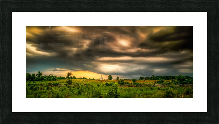 Storms Watch Over Valor Picture Frame print