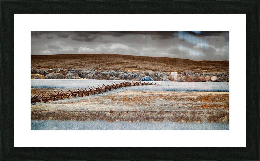Infrared Fenceline Picture Frame print