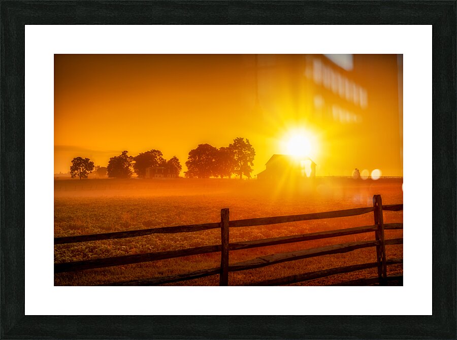 Sunny Farm Picture Frame print