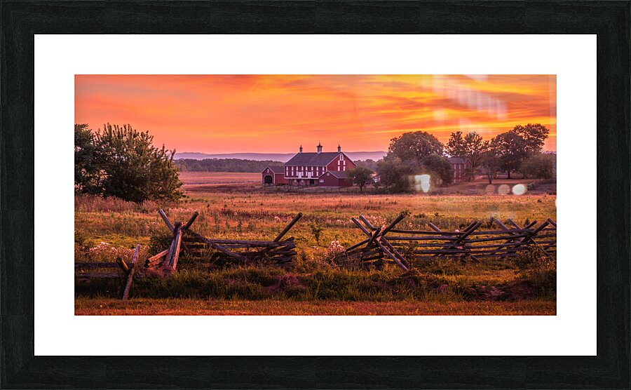 Codori Barn Sunset Picture Frame print