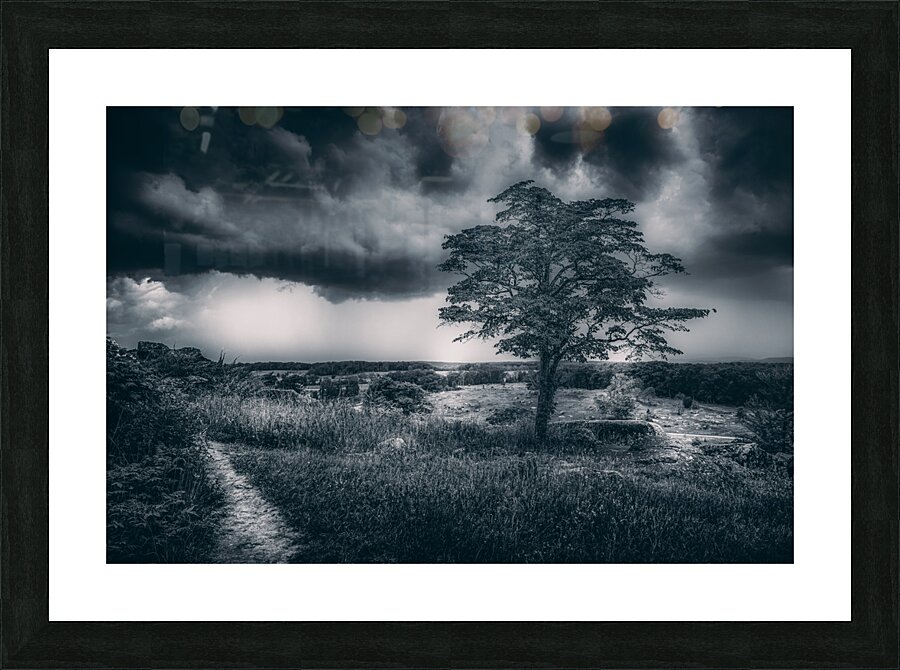 Storm Watch at Little Round Top Impression et Cadre photo