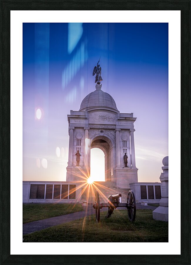 Morning Glory: The Pennsylvania Monument Picture Frame print