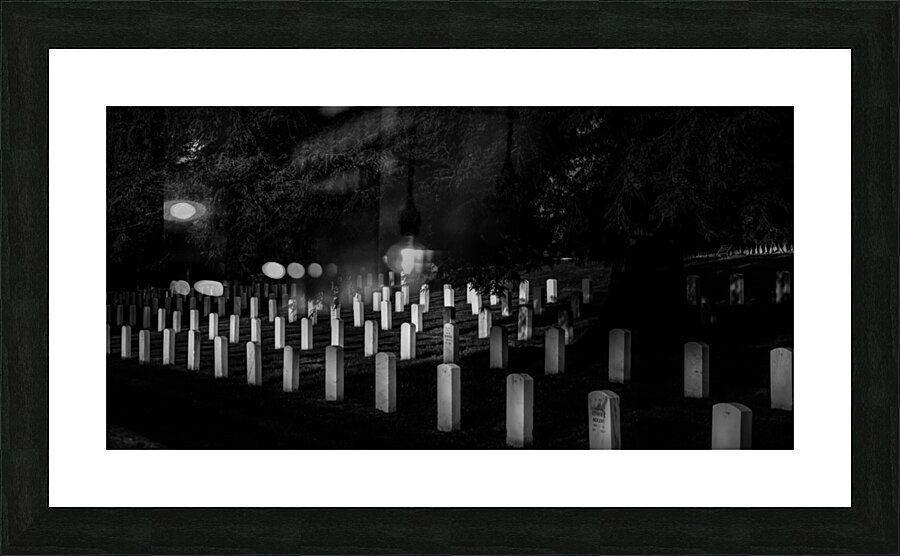 Silent Solace: Gettysburg National Cemetery Picture Frame print