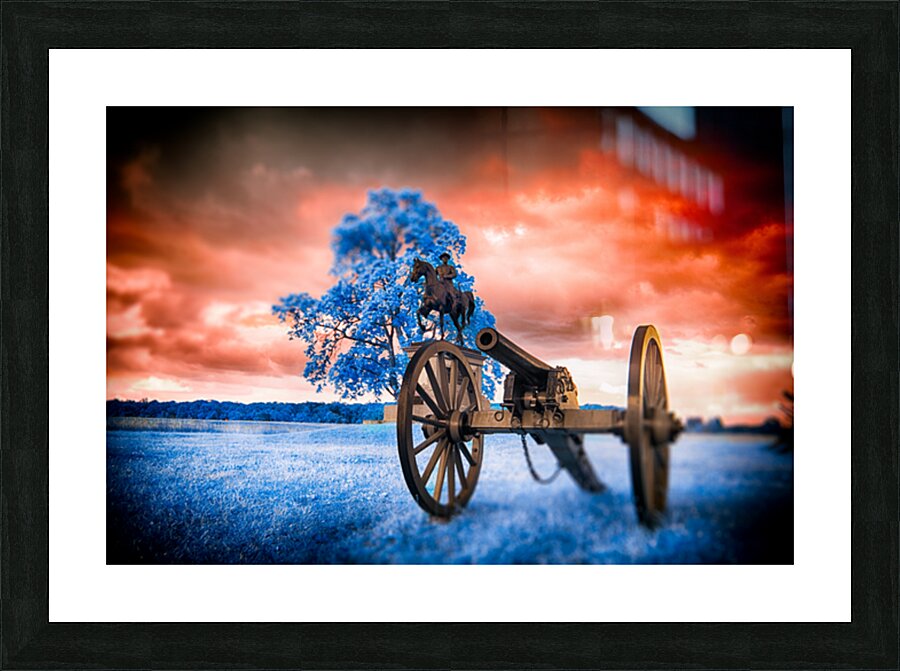 Unearthly Gettysburg: General Reynolds in Infrared Picture Frame print