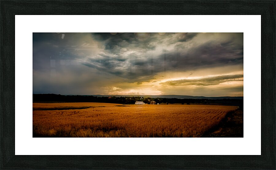 Farmland Sunset Picture Frame print