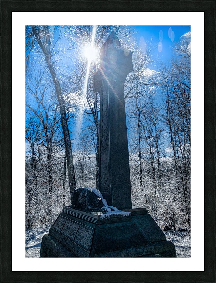Legacy of Courage: The Irish Brigade Monument Unveiled Picture Frame print