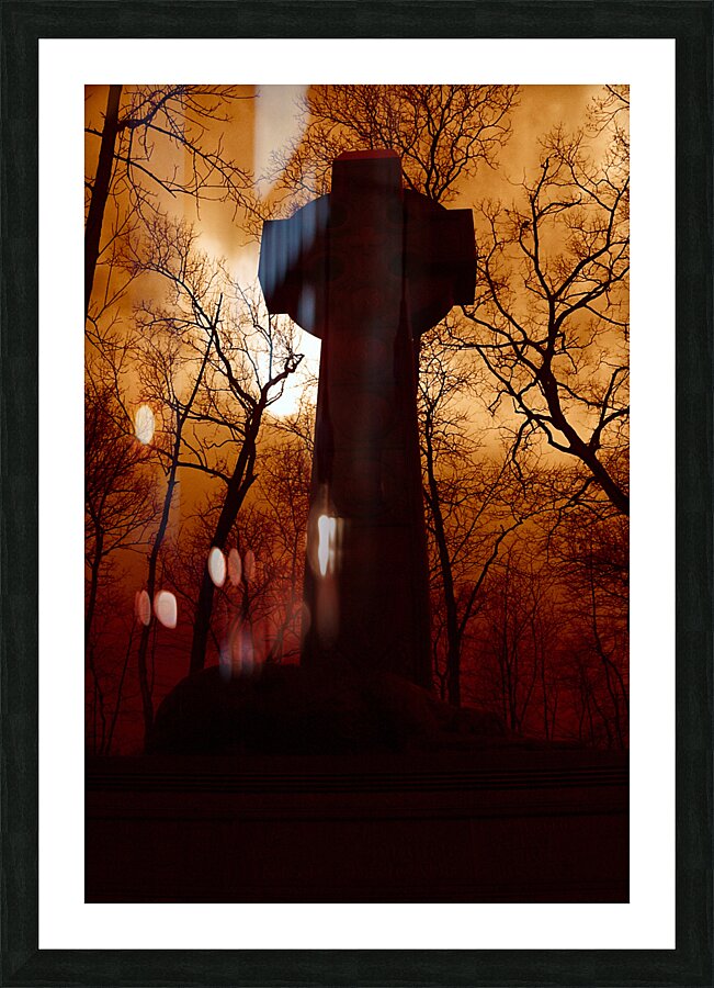Fiery Irish: A Gothic Tribute at Gettysburg National Military Park Picture Frame print