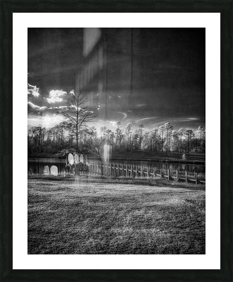 Gloomy Dock Picture Frame print