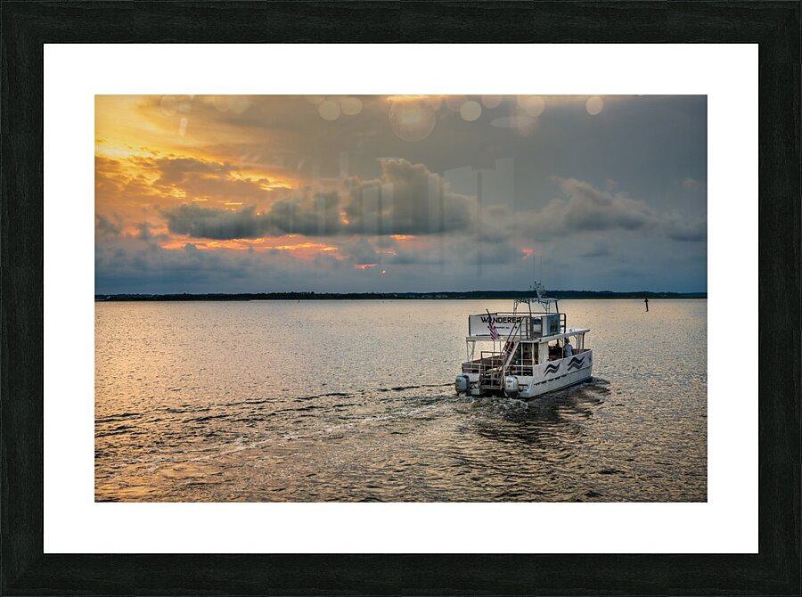 Romantic Sunset Boat Tour: Cherishing Anniversary Moments in Beaufort North Carolina Impression et Cadre photo
