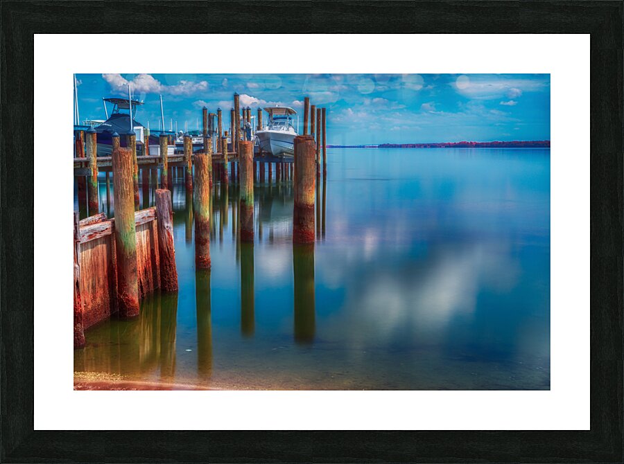 Long Exposure Dock Picture Frame print