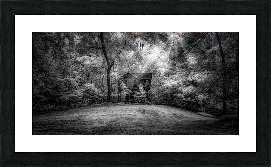 Woodlands Hidden Cabin Picture Frame print
