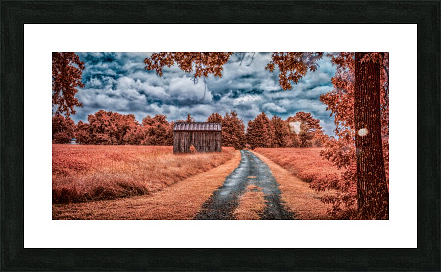 Barn Drive Picture Frame print