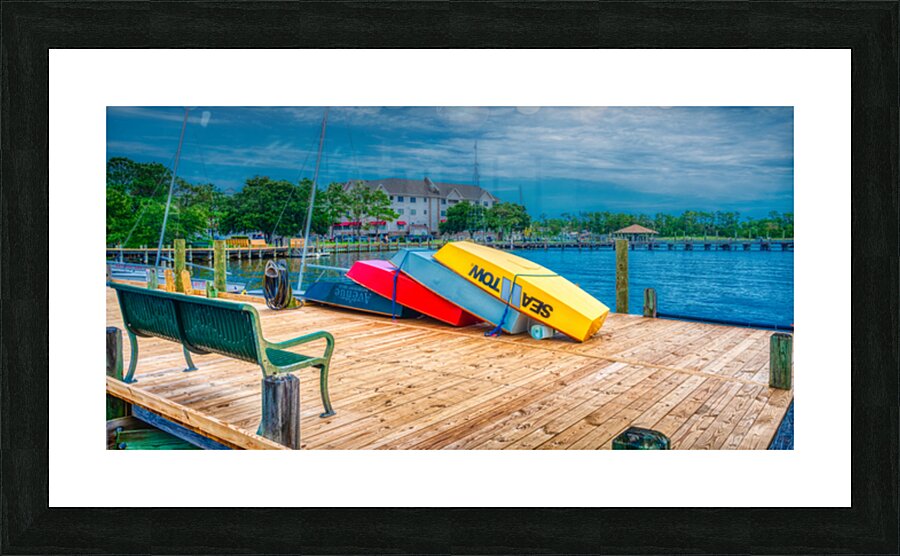 Dockside Dreams in Manteo North Carolina Picture Frame print