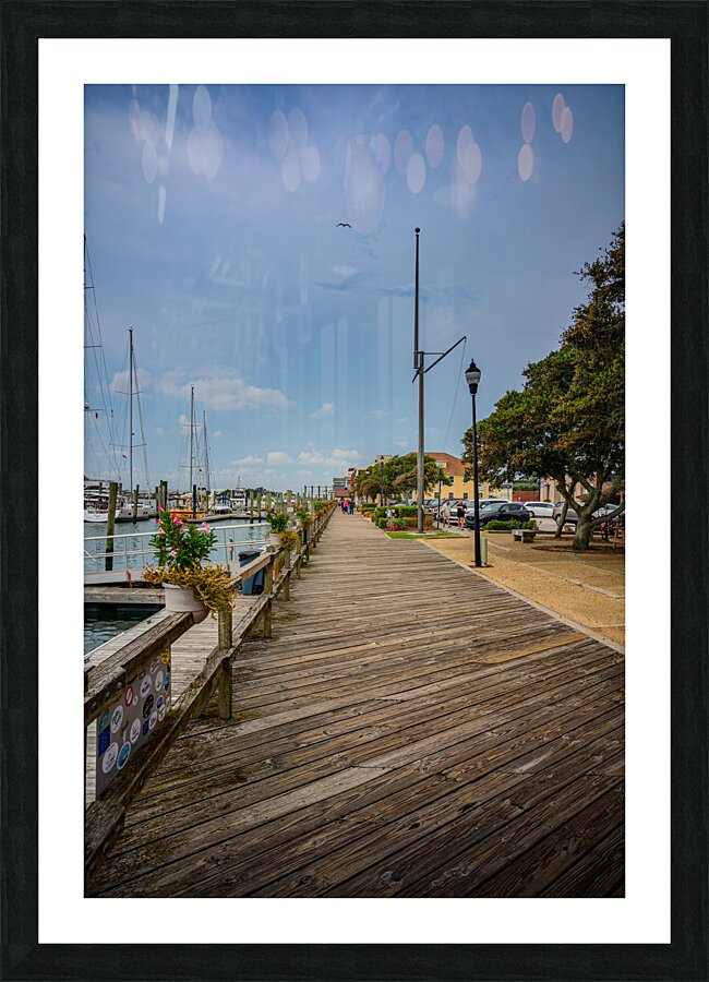 Capturing Moments: The Enchanting Boardwalk Series in Beaufort North Carolina Picture Frame print