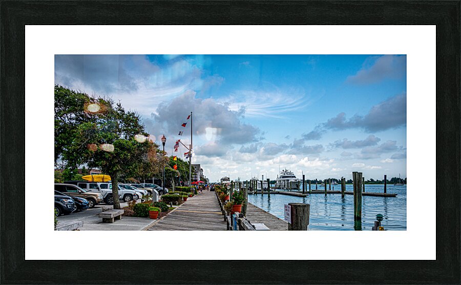Boardwalk Beauty: A Pictorial Journey Through Beauforts Coastal Charm Picture Frame print