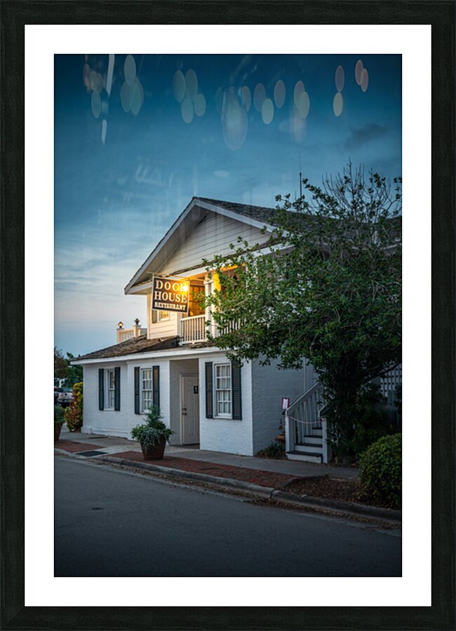 Evening at the Dock House Picture Frame print