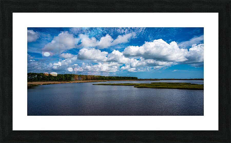 Marshland Tranquility: A Glimpse into Bodie Islands Outer Banks Beauty Picture Frame print