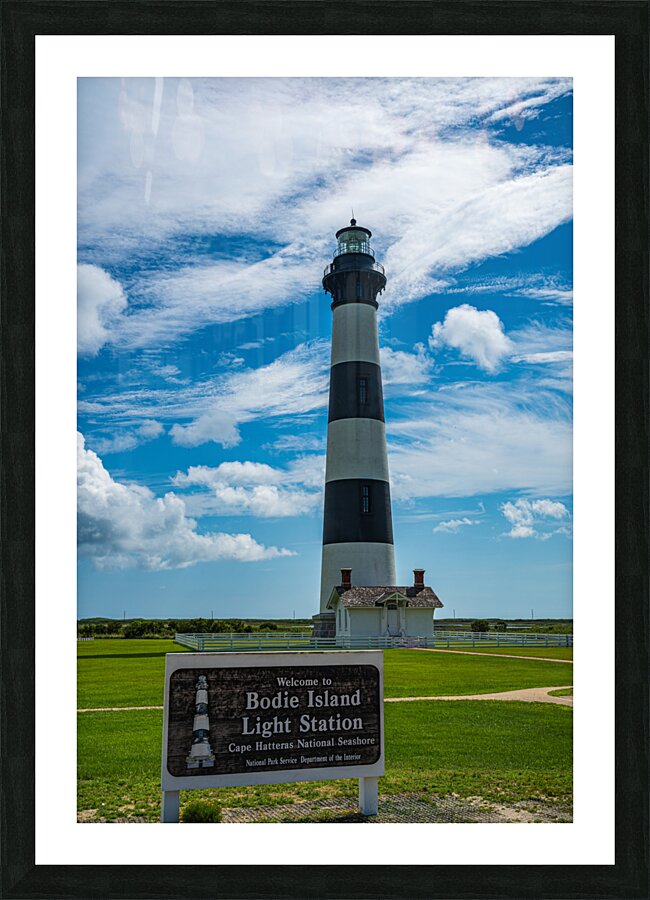 Whispers of Light: Stories from Bodie Islands Tower Picture Frame print