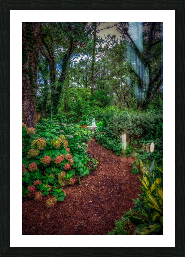 Garden Path Picture Frame print