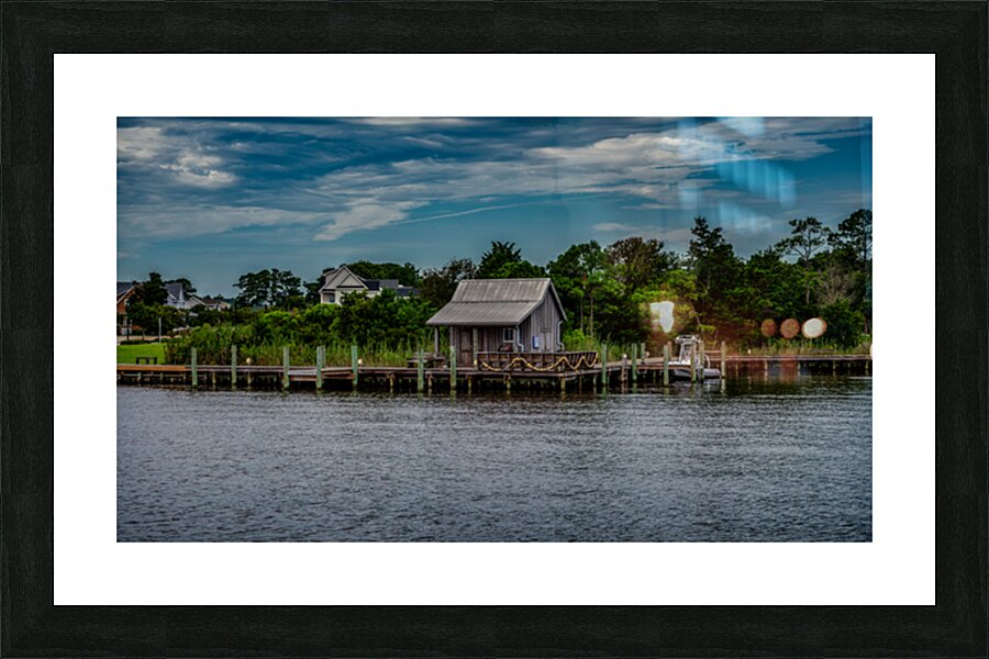 Whispers in Time: A Manteo Fishing Shed Picture Frame print