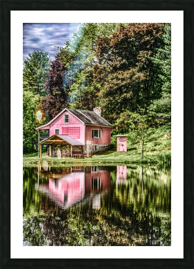Pink Reflection Picture Frame print