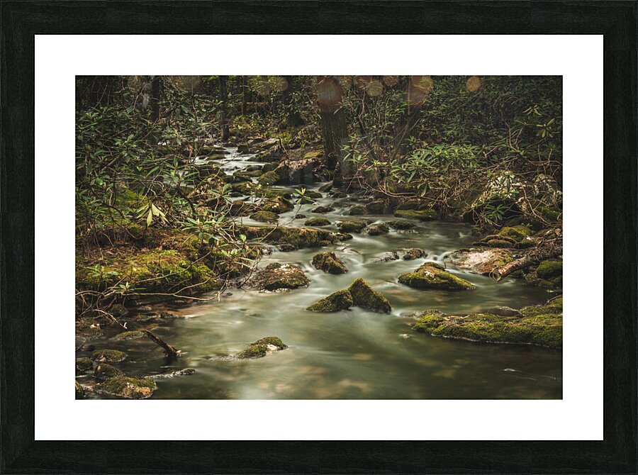 Mossy Rocks Picture Frame print
