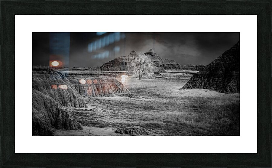 Solitary Sentinel of the Badlands Picture Frame print