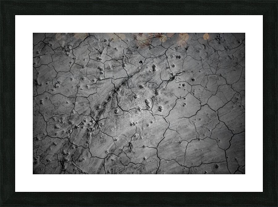 Deserted Elegance: Unearthing Natural Patterns in the Badlands Picture Frame print