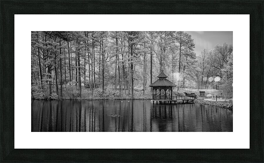 Infrared pond Gazebo Impression et Cadre photo