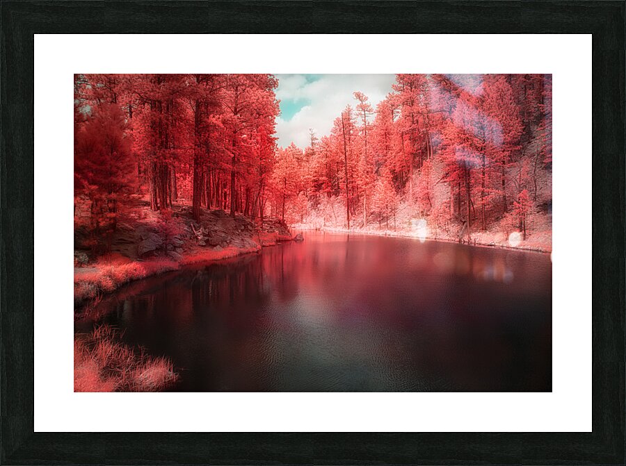 Radiant Tranquility: A Stroll Along Grace Coolidge Lakes Infrared Wonderland in South Dakota Impression et Cadre photo
