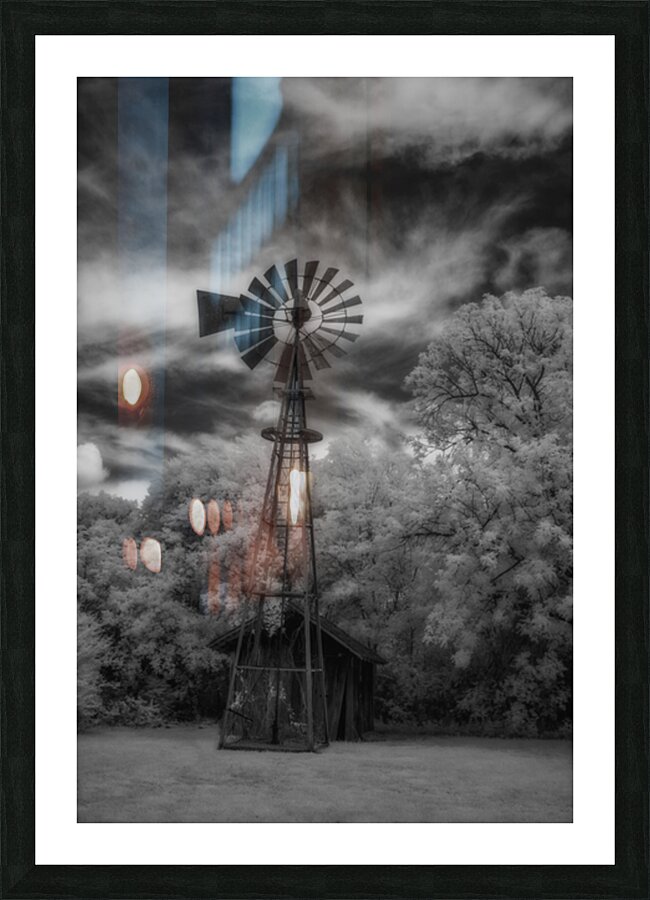 Windmill Whispers: A Gentle Breeze Picture Frame print
