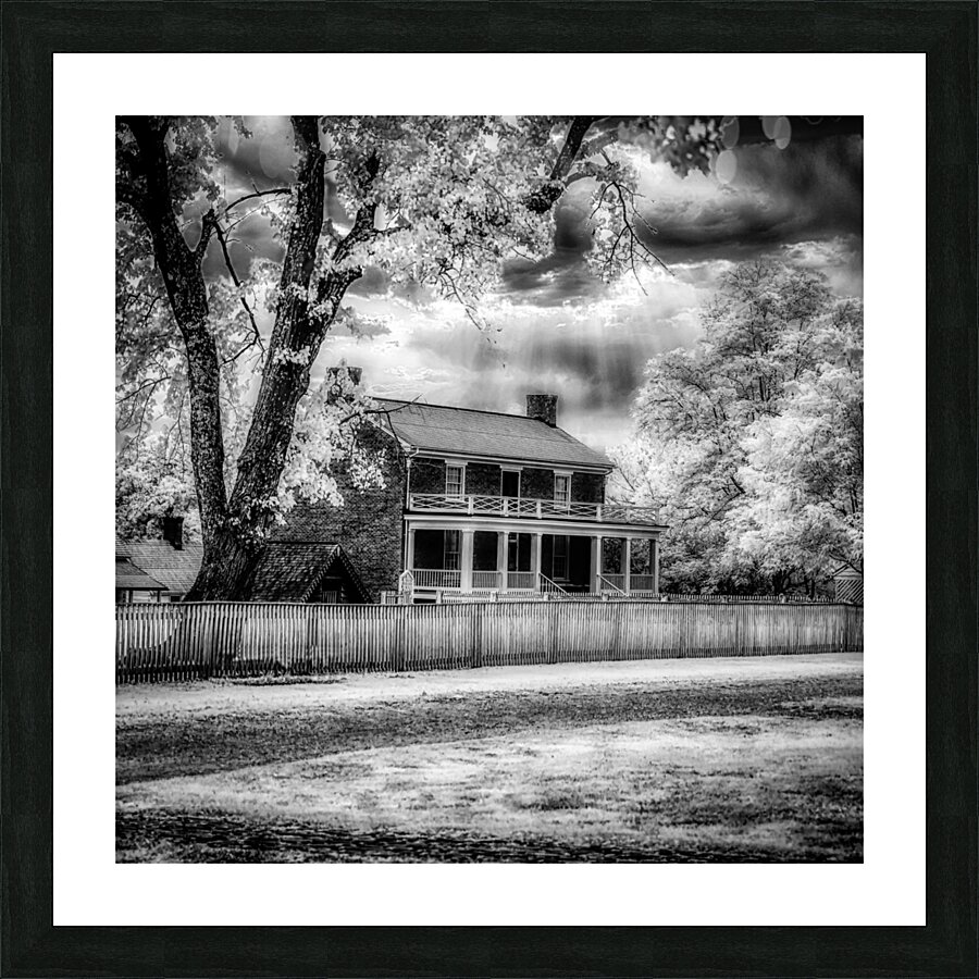 Silent Surrender: The McLean House in Appomattox Courthouse Town Picture Frame print
