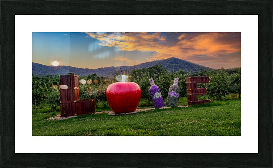 Mountain Garden Mosaic Picture Frame print