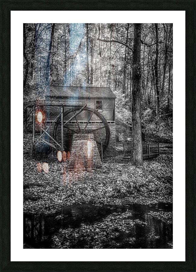 Whispers of Time: Rice Grist Mill Picture Frame print