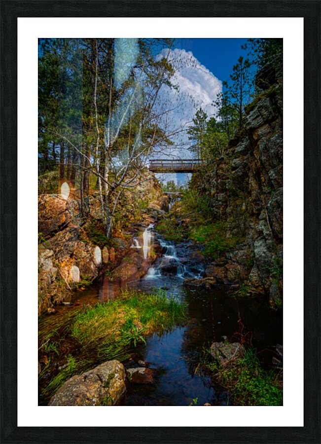 Bismarcks Hidden Cascade Picture Frame print
