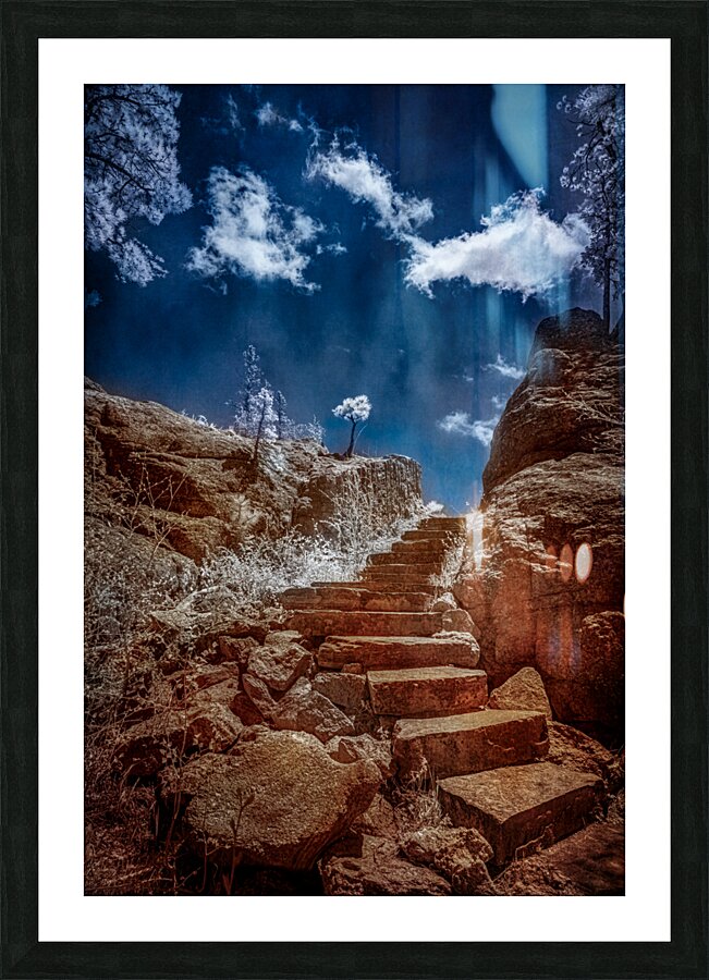 Stairway to Tranquility: Exploring Sylvan Lake South Dakota Impression et Cadre photo