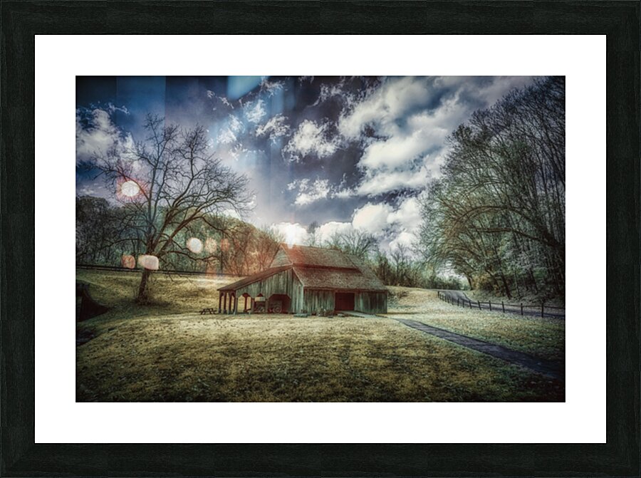 Aged Elegance: The Timeless Legacy of an Old Weathered Rural TN Barn Picture Frame print