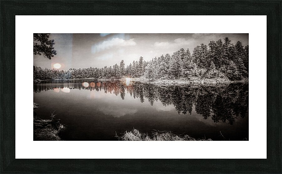 Mystical Waters: Infrared Dream at Bismarck Lake Impression et Cadre photo